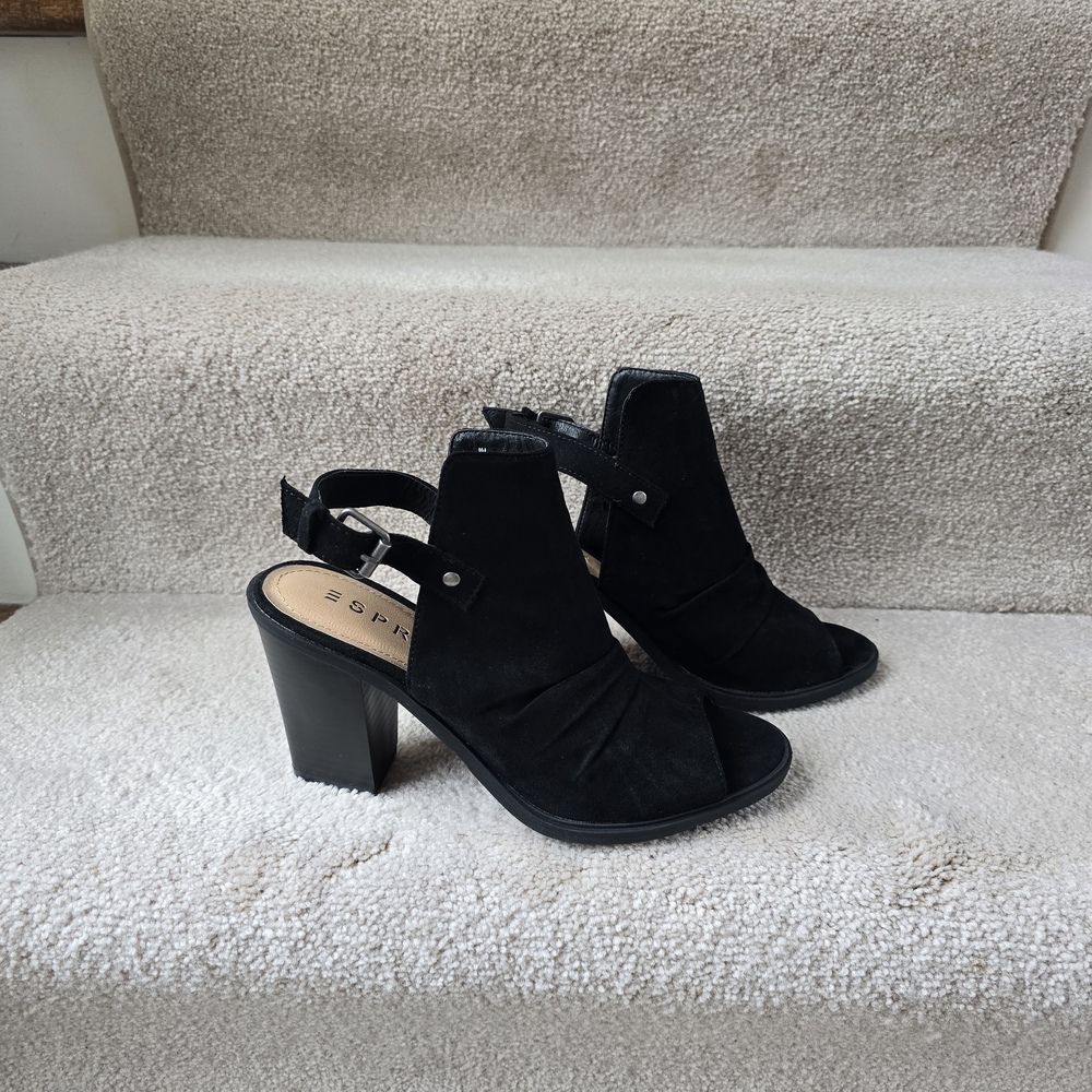 Esprit Black Heeled Sandals